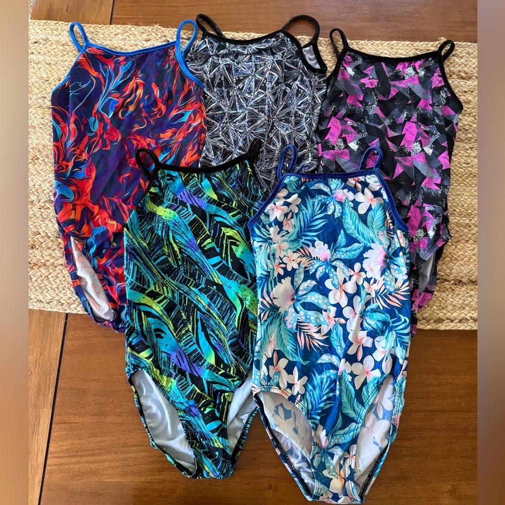 Lot of 5 Rebecca’s Mom leotards 10-12